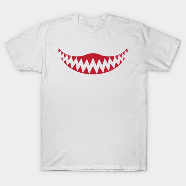 scary teeth face mask T-Shirt by PIIZ